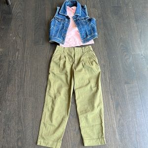 Bundled Pink and Green Outfit